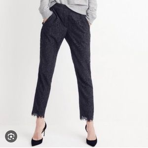 JCrew Black Lace Pant Size 4